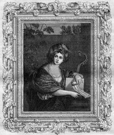 Portrett av Anne Comnene (1083-1153), datter av den bysantinske keiseren Alexis I Comnene. Gravering i "Historien om paver-konger-dronninger-og-keisere gjennom århundrene"" av Maurice Lachatre av French School