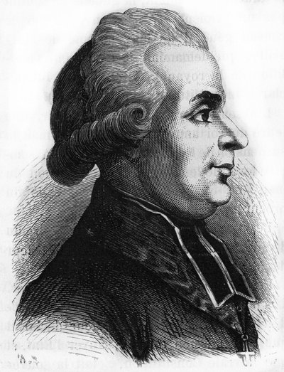 Portrett av Antoine-Adrien (Antoine Adrien) Lamoureux (1742-1794) fransk lazaristisk religiøs politiker under den franske revolusjonen. av French School