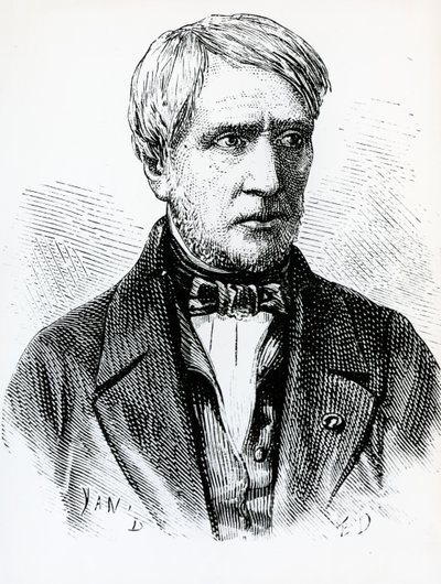 Portrett av Antoine Cesar Becquerel (1788-1878), fransk fysiker, Frankrike av French School