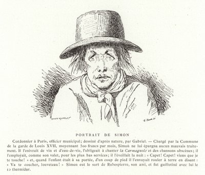 Portrett av Antoine Simon av French School