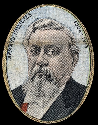 Portrett av Armand Fallieres (1841-1931) republikkens president. av French School
