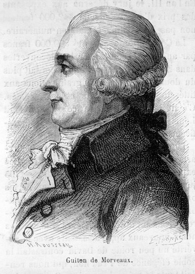 Portrett av baron Louis-Bernard Guyton-Morveau (Guiton) (1737-1816), fransk politiker, kjemiker og revolusjonist - i "" L