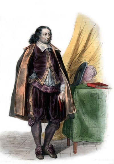 Portrett av Blaise Pascal (1623-1662), fransk matematiker og forfatter. av French School