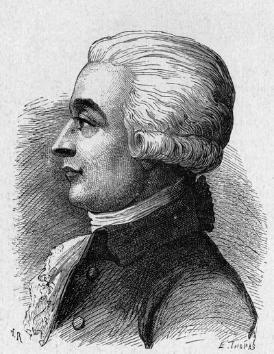 Portrett av Blanchard (1709 - 1853), fransk luftfart - i "" Album de la Science; berømte lærde; Store funn""" 1896. av French School
