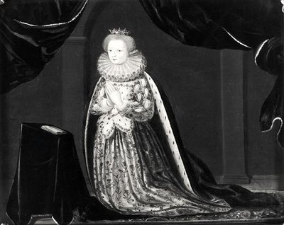 Portrett av Katarina av Cleves (1417-79) hertuginne av Guise av French School