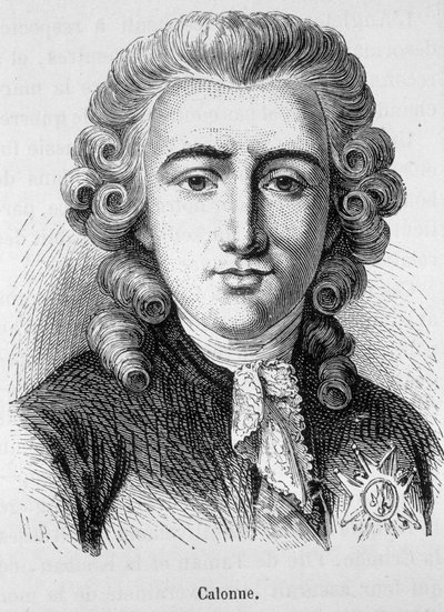 Portrett av Charles Alexandre de Calonne, fransk politiker (1734 -1802) - i "" L
