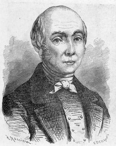 Portrait of Charles Dallery (1754 - 1835), - in “” Album of Science; illustrious scholars; Great discoveries””” 1896. av French School