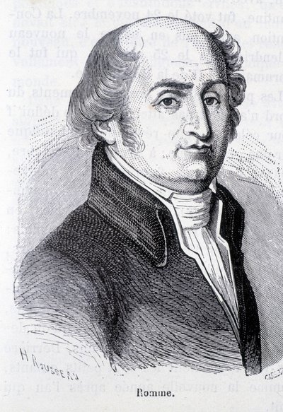 Portrett av Charles Gilbert Romme, fransk politiker (1750-1795) - i ""L