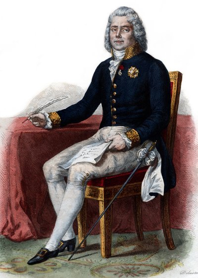 Portrett av Charles Maurice de Talleyrand Perigord (1754-1838), 1. prins de Benevent, fransk diplomat. av French School