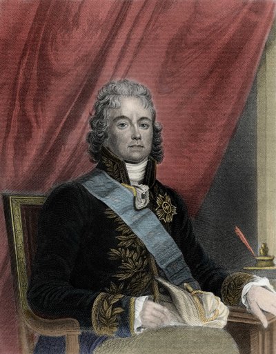 Portrett av Charles Maurice de Talleyrand Perigord (1754-1838), fransk politiker. av French School