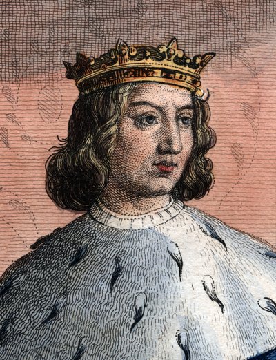 Portrett av Charles V av Frankrike, kalt den vise (1338-1380), konge av Frankrike. av French School