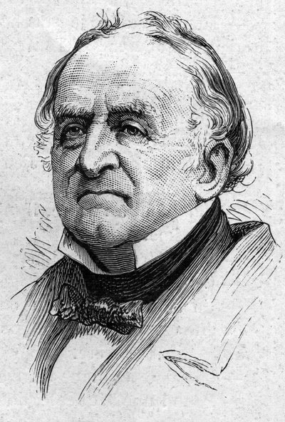 Portrett av Charles de Viel Castel (Viel-Castel) (1800-1887), fransk diplomat og akademiker. Gravering i "" Le Monde Illustré"" nr. 883 av 14. mars 1874. av French School