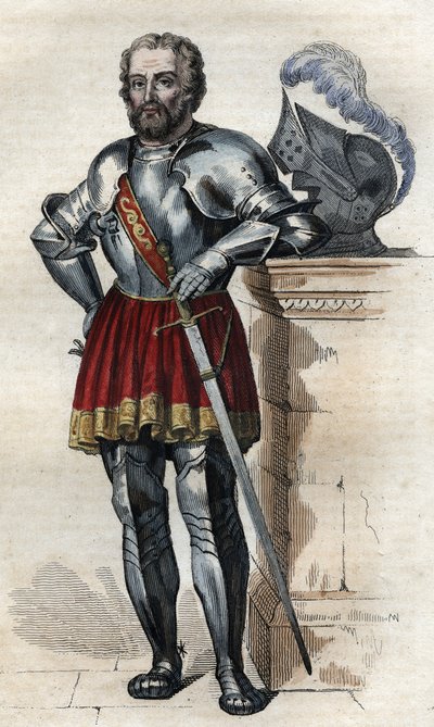 Portrett av Chevalier de Bayard (1475-1524), fransk soldat. av French School