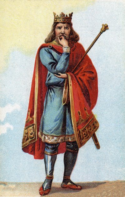 Portrett av Childeric II, kongen av frankerne fra 670 til 673. av French School