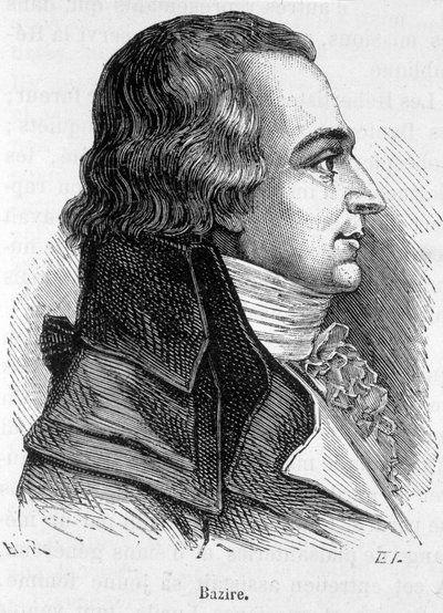 Portrett av Claude Basire eller Bazire (1764-1794), fransk politiker - i "" L