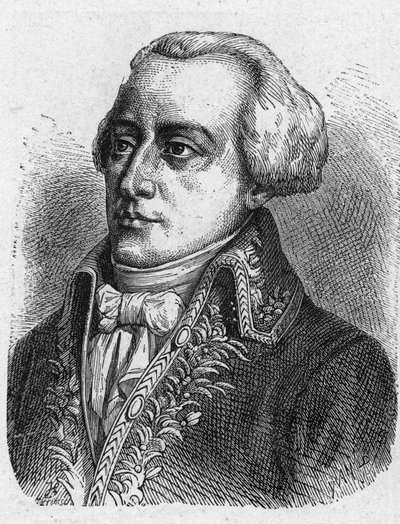 Portrett av Claude Louis Petiet (1749 - 1806), krigskommissær. Gravering fra 1889. Privat samling. av French School