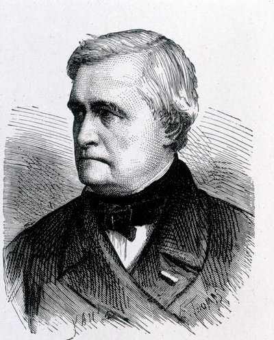 Portrett av Claude Pouillet, fransk fysiker (1790 - 1868) - i "" Album de la Science; berømte vitenskapsmenn; Grandes funn""" 1896. av French School