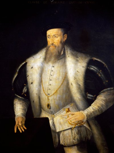 Portrett av Claudius I av Lorraine (slottet Conde-sur-Moselle av French School