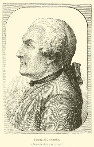 Porträt von Condamine (Stich) von French School