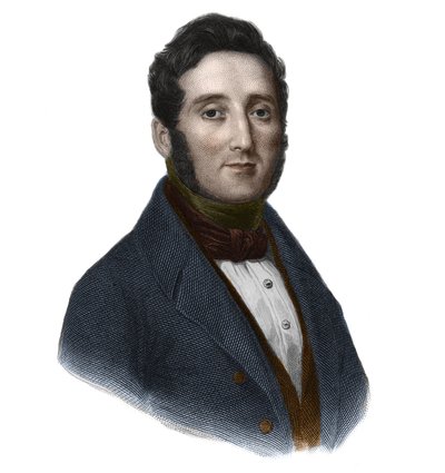 Portrait of Count Hippolyte Francois Jaubert (1798-1874), French politician and botanist. in “” Book of Speakers” by Louis de Cormenin Timon. 1842. Private collection. av French School