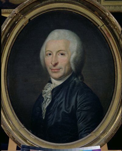 Portrett av doktor Joseph-Ignace Guillotin (1738-1814) (olje på lerret) av French School