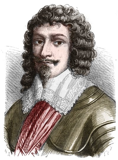 Portrett av hertug Henrik II av Montmorency (Montmorenci) (1595-1632) Gravering fra slutten av 1800-tallet av French School