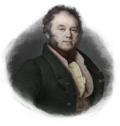 Portrett av Edouard, hertug av Fitz-James (Fitz James) (1776-1838), fransk politiker. i "" LIBRE DES SPEAKERS"" av Louis de Cormenin Timon. 1842. Privat samling. av French School