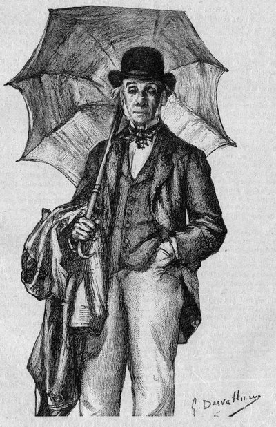 Portrait of Ernest Legouve (1807-1903), French poet, novelist and playwright, member of the Academy Francaise. Engraving in “La gazette du dimanche”” of January 9 av French School
