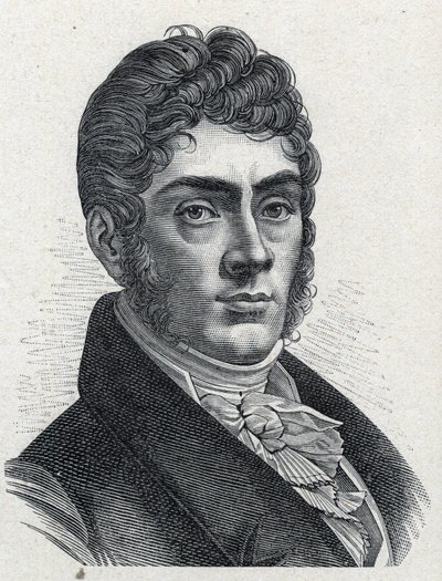 Portrait of Etienne Nicolas Mehul (1763-1817) French composer. Engraving from 1889. Private collection. av French School