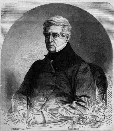 Portrett av Etienne Pasquier (1767-1862), fransk politiker. Gravering i "" Le Monde Illustré"" n¡275 av 19. juli 1862. av French School