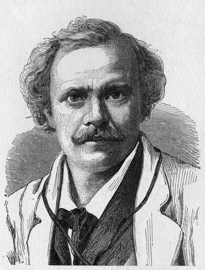 Portrett av Félix Nadar (1820 - 1910) - i "" Album of Science; berømte lærde; Store funn""" 1896. av French School