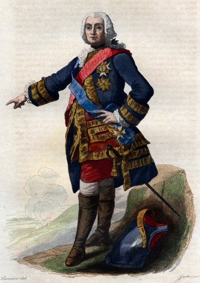 Portrett av Francois de Chevert (1695-1769), fransk general. av French School