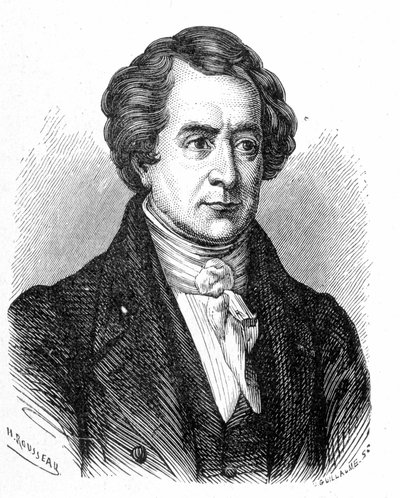 Portrett av François Arago (1786 - 1853) - i "" Album of Science; berømte lærde; Store funn""" 1896. av French School