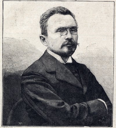 Portrett av Gabriel Albert Auguste Hanotaux fransk diplomat, historiker og politiker (1853-1944). av French School