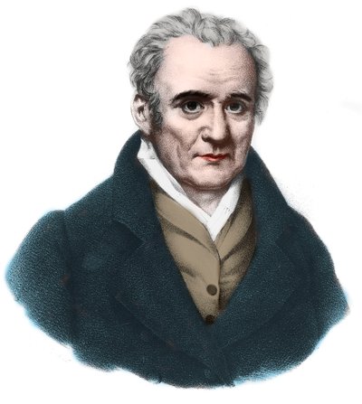 Portrett av Gaspard Monge (1746-1818) greve av Peluse, fransk matematiker og fysiker. av French School