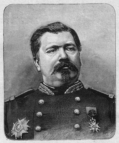 Portrett av general Davout (ca. 1829), storkansler for Æreslegionen. Gravering i «La gazette du dimanche»» av 12. desember 1895. av French School