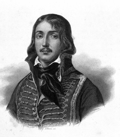 Portrait of General Francois Severin Marceau Desgraviers, dit Francois (1769 - 1796) - in “Revolution francaise” by Thiers. 19th century av French School