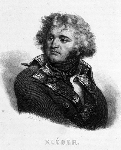 Portrait of General Jean Baptiste Kléber (1753 - 1800) - in “” Revolution francaise”” by Thiers. 19th century av French School