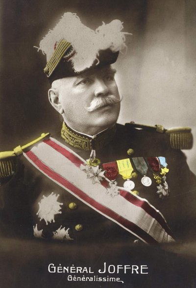 Portrait of General Joseph Joffre (1852 - 1931). av French School