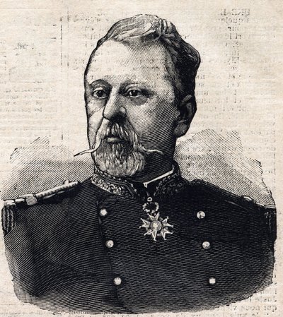 Portrett av general Poilloue of St Mars (Saint Mars) (1832-1897) av French School