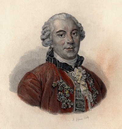 Portrett av Georges Louis Leclerc, greve av Buffon (1707-1788), fransk naturforsker og forfatter. I "" Portretter av nyttige menn"" av French School