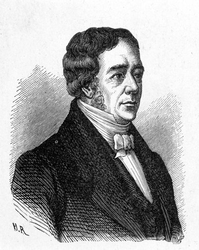 Portrait of Hans Christian Oerested (Oersted or Orsted av French School