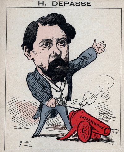 Portrett av Hector Depasse (1842-1911) fransk politiker - i «Les Hommes d