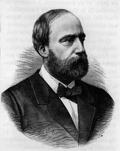 Portrett av Henri Charles Ferdinand Marie Dieudonne d'Artois (1820-1883), hertug av Bordeaux, greve av Chambord, kjent som Henri V, som later til Frankrikes trone. Gravering hentet fra "" L'Histoire de France populaire"" av Henr av French School