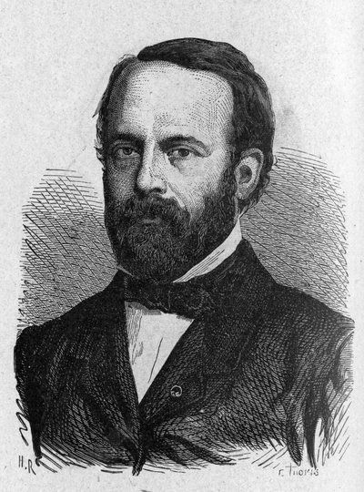 Portrett av Henri Sainte-Claire Deville (1814 - 1876) - i "" Album of Science; berømte lærde; Store funn""" 1896. av French School