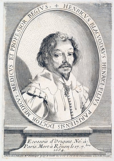 Portrett av Henry Blackwood, død 1634, pub. 1755-65 gravering, 1755. av French School