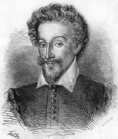 Portrett av Henrik IV (1553-1610), konge av Frankrike. I ""Frankrikes populære historie"", nd. ca 1885. Gravering. av French School
