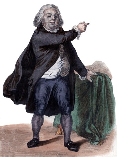 Portrett av Honore Gabriel Riqueti, Comte de Mirabeau (1749-1791), fransk politiker og revolusjonær. av French School