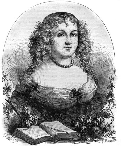 Portrait of Isabel II of Jerusalem (Yolande de Brienne), Queen of Jerusalem (1212-1228) and wife of Frederic II of the Holy Empire. Engraving in “” History of the Popes (...) Crimes of the Queen King and Emperors through the centuries” by Maurice Lachatre av French School