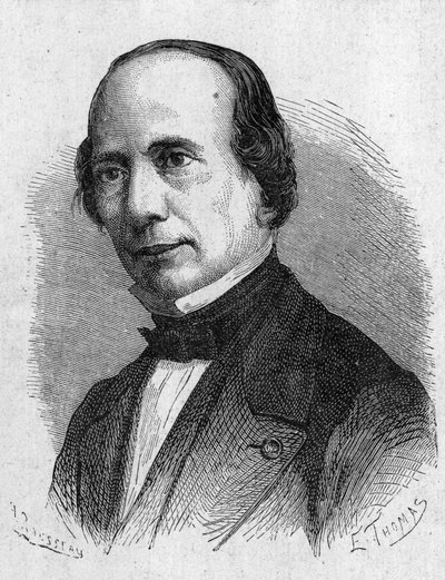 Portrait of J. Caselli, Italian physicist - in “” Album of Science; illustrious scientists; Great discoveries””” 1896. av French School